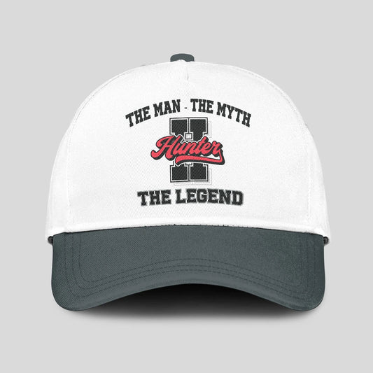 The Man The Myth The Legend Custom Initial Letter And Name Cap HUNTER 13K1 C38PF