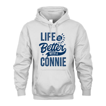 CONNIE 13K1-116 Personalized Name Quote T-Shirt Life Is Better With Unisex Gift