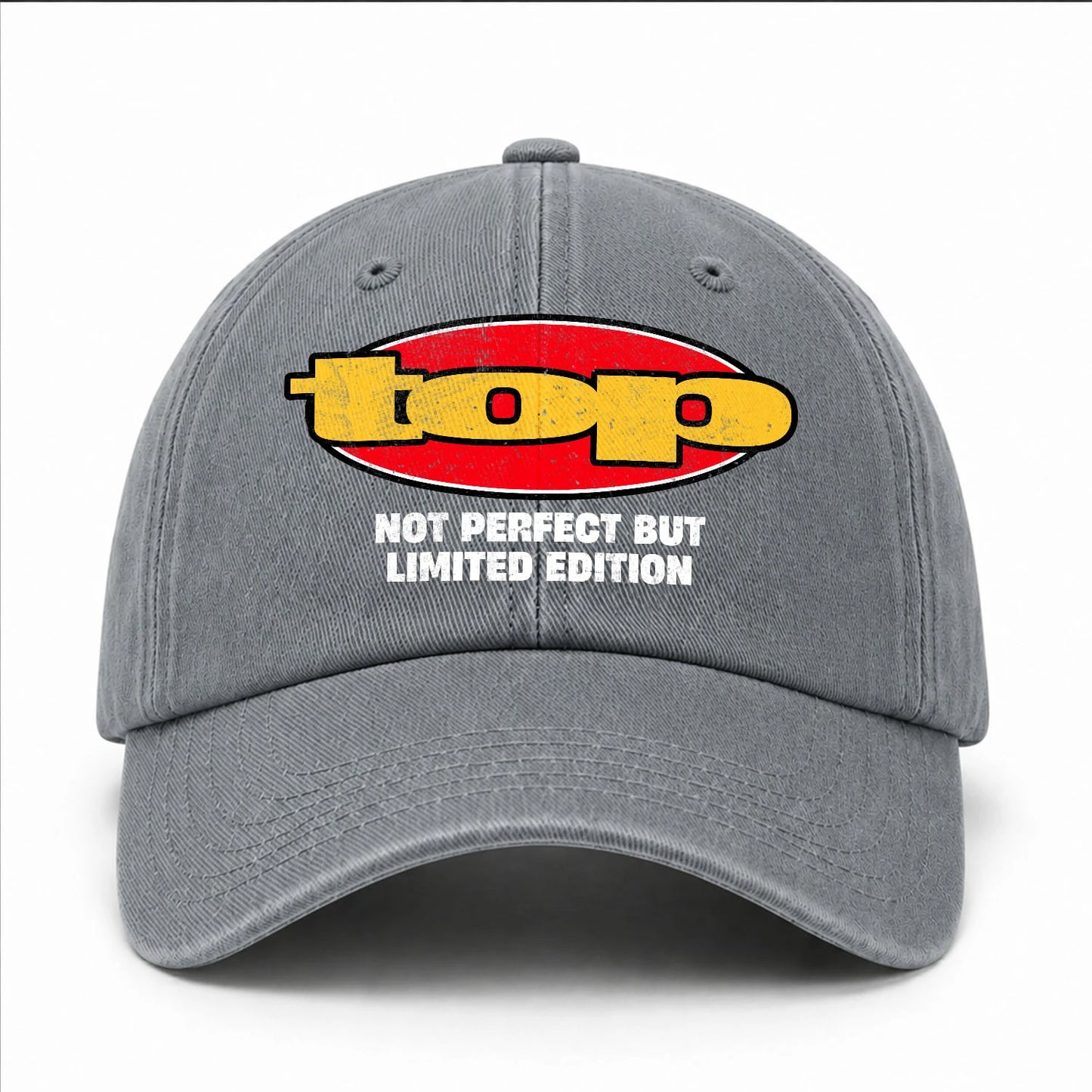 Your Name Not Perfect But Limited Edition Red Logo Washed Cap TOP 13K1 C84PF