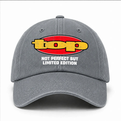Your Name Not Perfect But Limited Edition Red Logo Washed Cap TOP 13K1 C84PF