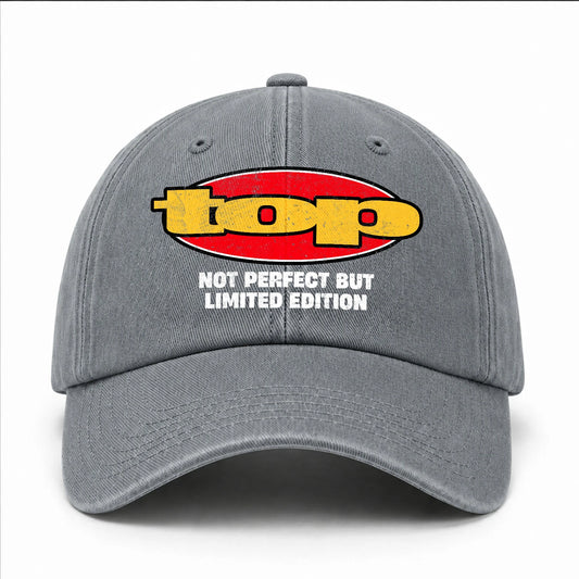 Your Name Not Perfect But Limited Edition Red Logo Washed Cap TOP 13K1 C84PF
