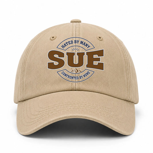 Hated By Many Confronted By None Washed Cap SUE 13K1 C36PF