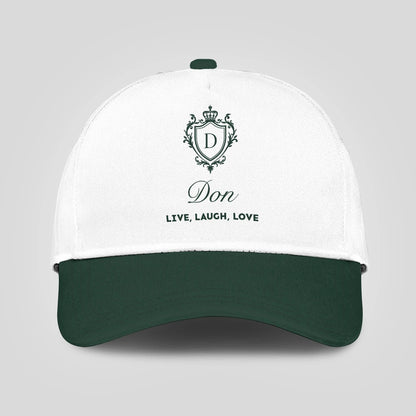 Live Laugh Love Elegant Blue And White Cap DON 13K1 C90PF