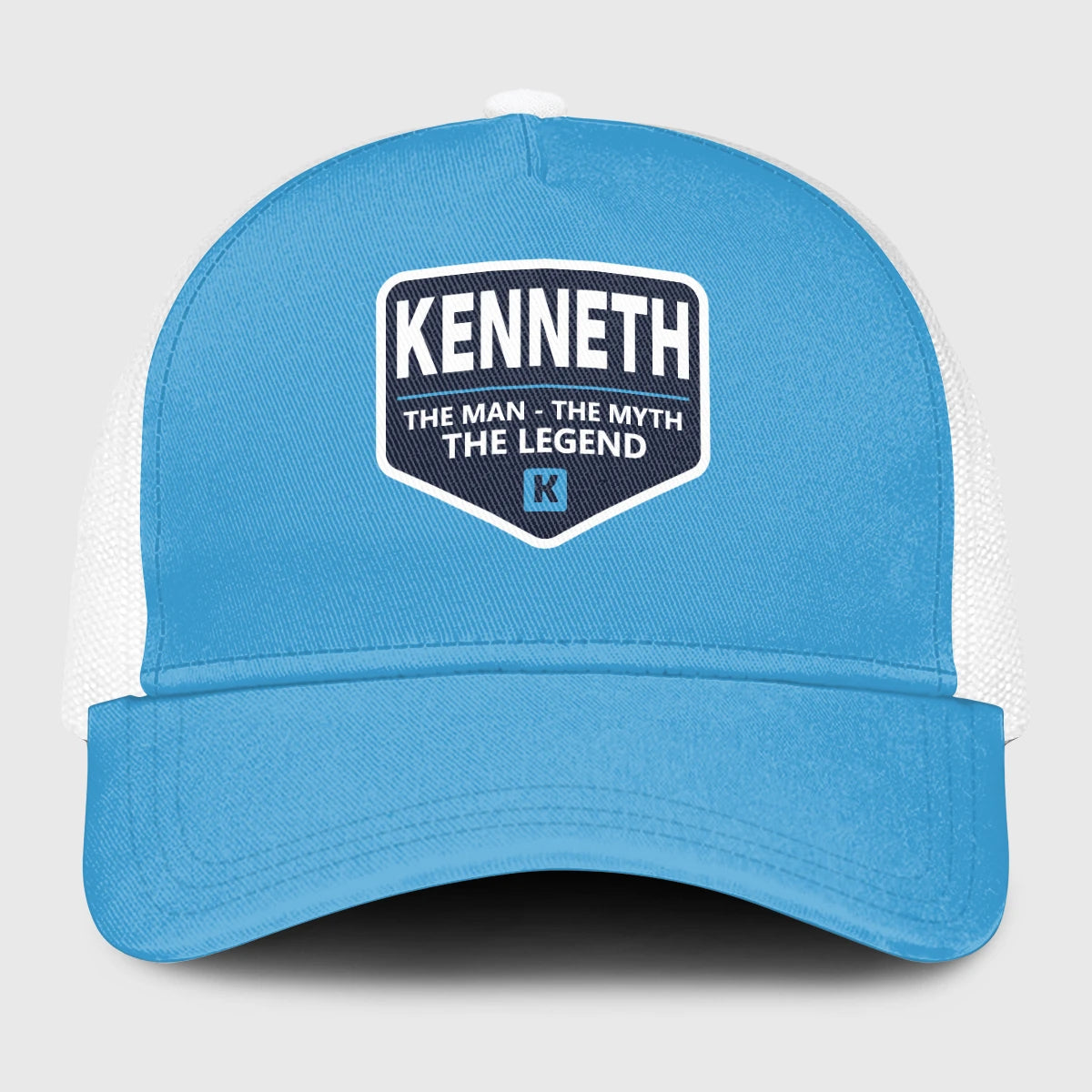 The Man The Myth The Legend Light Blue Mesh Cap KENNETH 13K1 C190PF