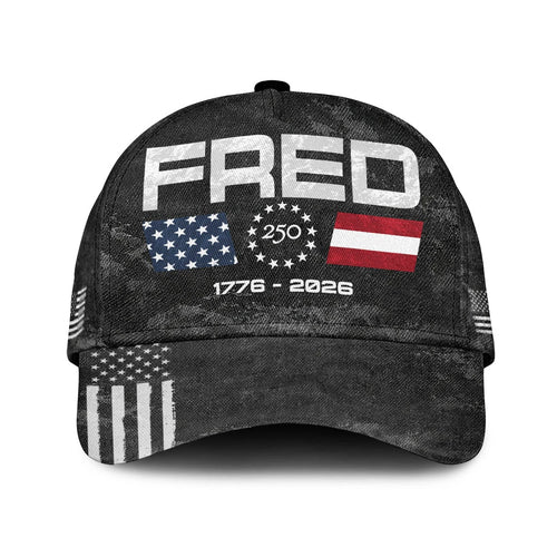 FRED 13K1-C13PF 250th Anniversary Patriotic Baseball Cap 1776–2026