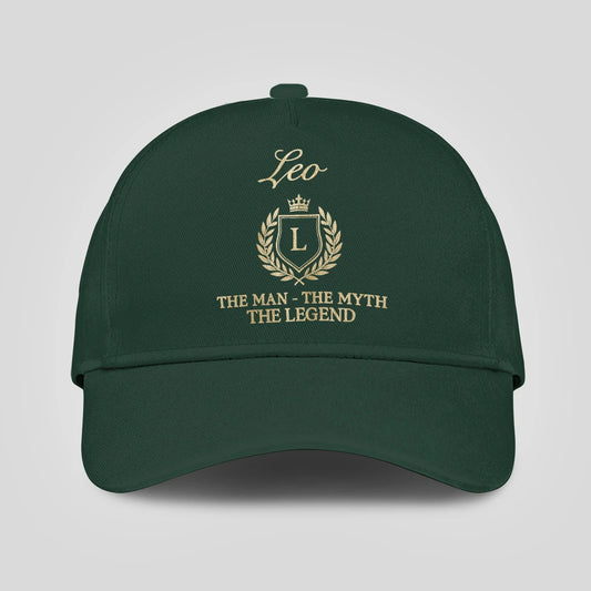 The Man The Myth The Legend Crest Forest Green Cap LEO 13K1 C159PF