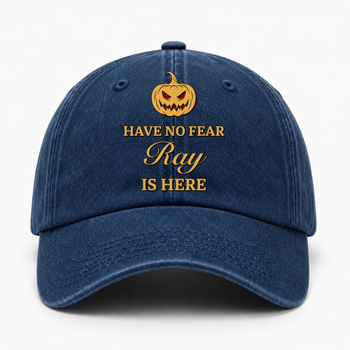 Have No Fear Your Name Is Here Jack O' Lantern Washed Cap RAY 13K1 C165PF