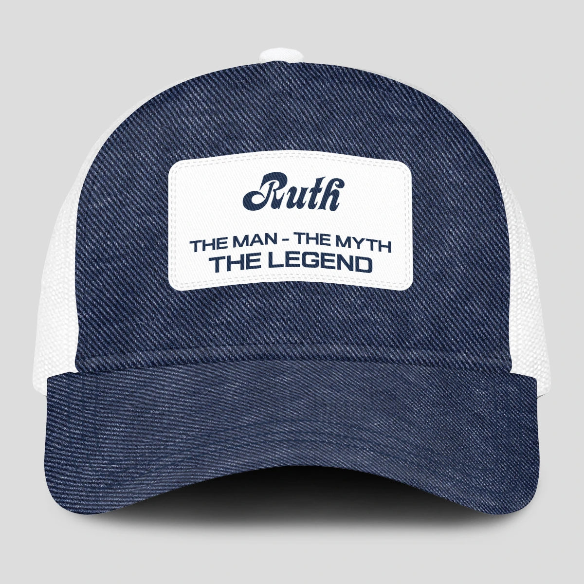 The Man The Myth The Legend Blue Denim Mesh Cap RUTH 13K1 C194PF