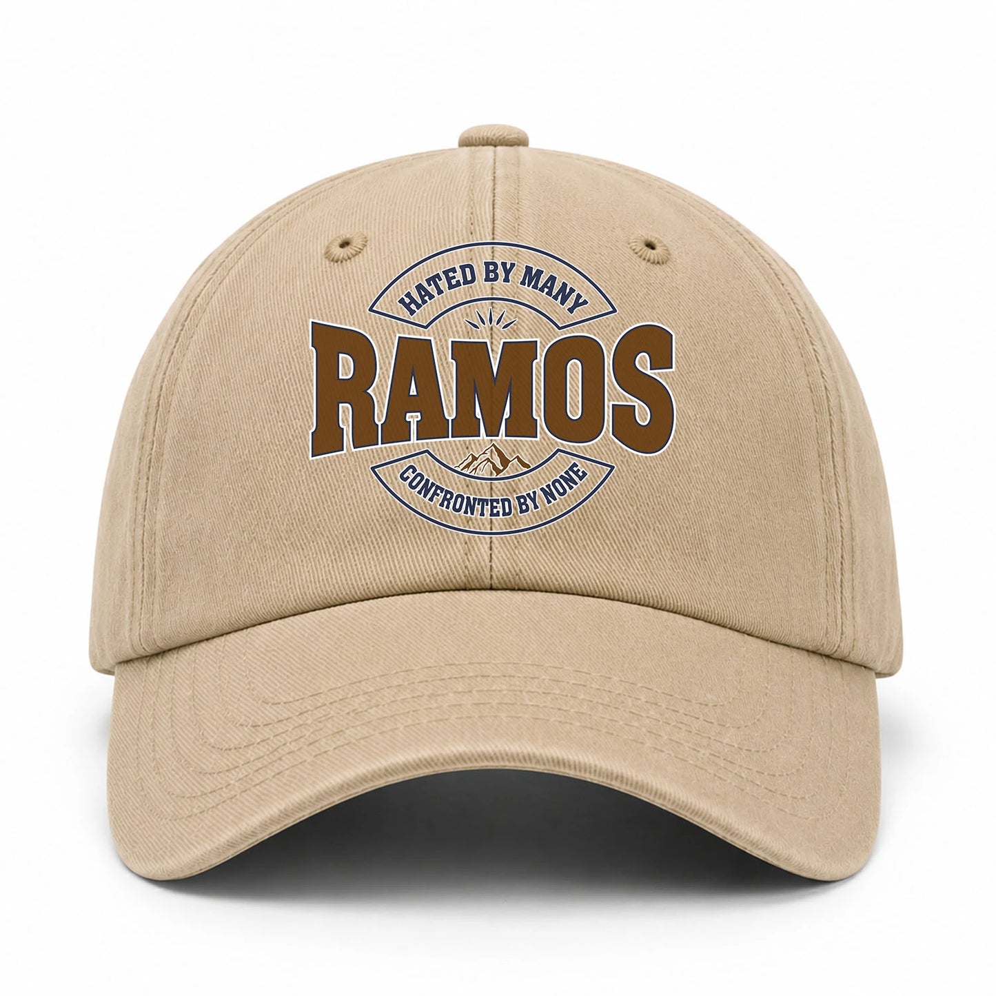 Hated By Many Confronted By None Washed Cap RAMOS 13K1 C36PF