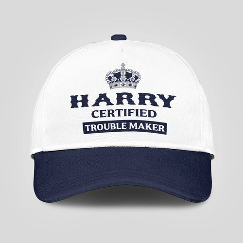 Certified Your Name Trouble Maker Washed Cap HARRY 13K1 C148PF