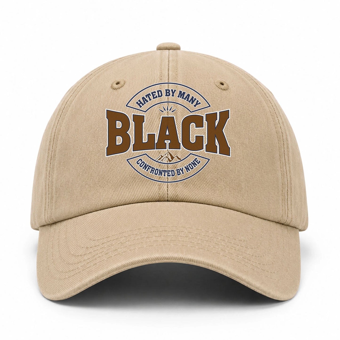 Hated By Many Confronted By None Washed Cap BLACK 13K1 C36PF