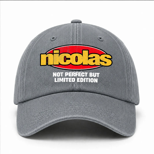 Your Name Not Perfect But Limited Edition Red Logo Washed Cap NICOLAS 13K1 C84PF