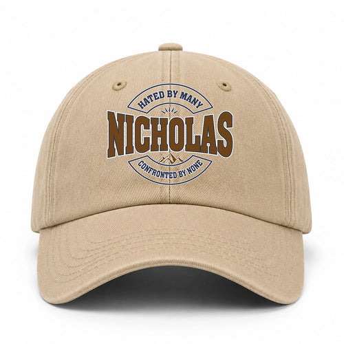 Hated By Many Confronted By None Washed Cap NICHOLAS 13K1 C36PF