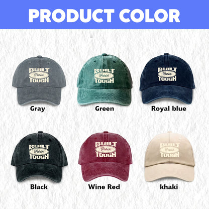 Built Your Name Tough Slogan Washed Cap PATRICK 13K1 C96PF