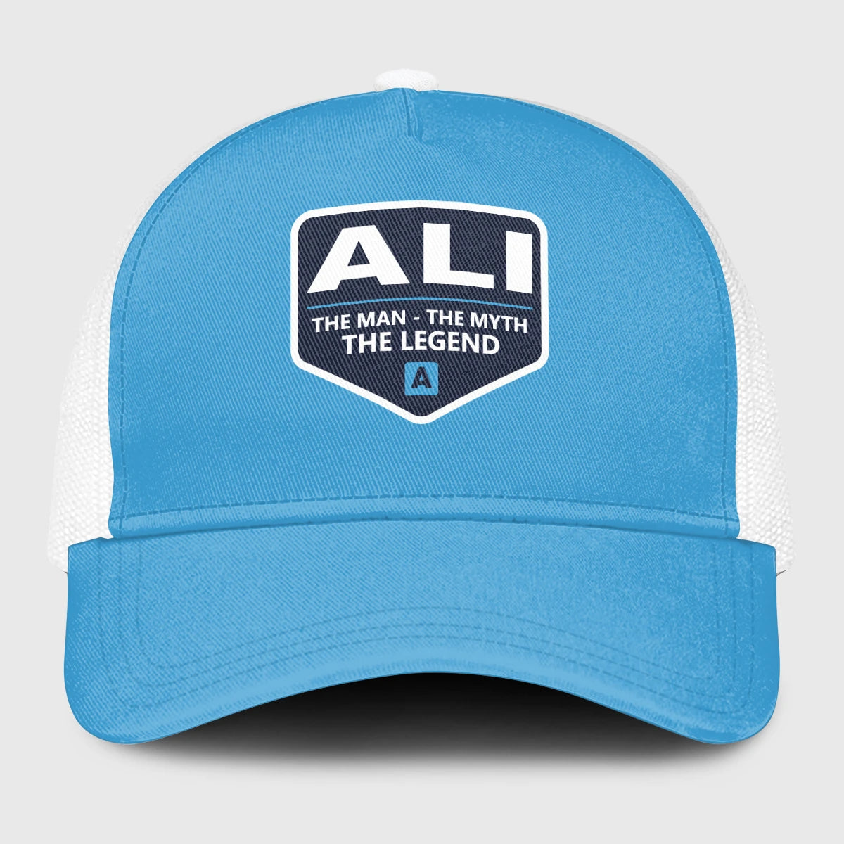 The Man The Myth The Legend Light Blue Mesh Cap ALI 13K1 C190PF