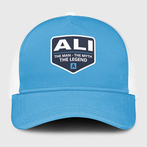 The Man The Myth The Legend Light Blue Mesh Cap ALI 13K1 C190PF