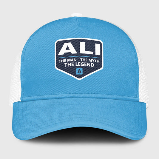 The Man The Myth The Legend Light Blue Mesh Cap ALI 13K1 C190PF
