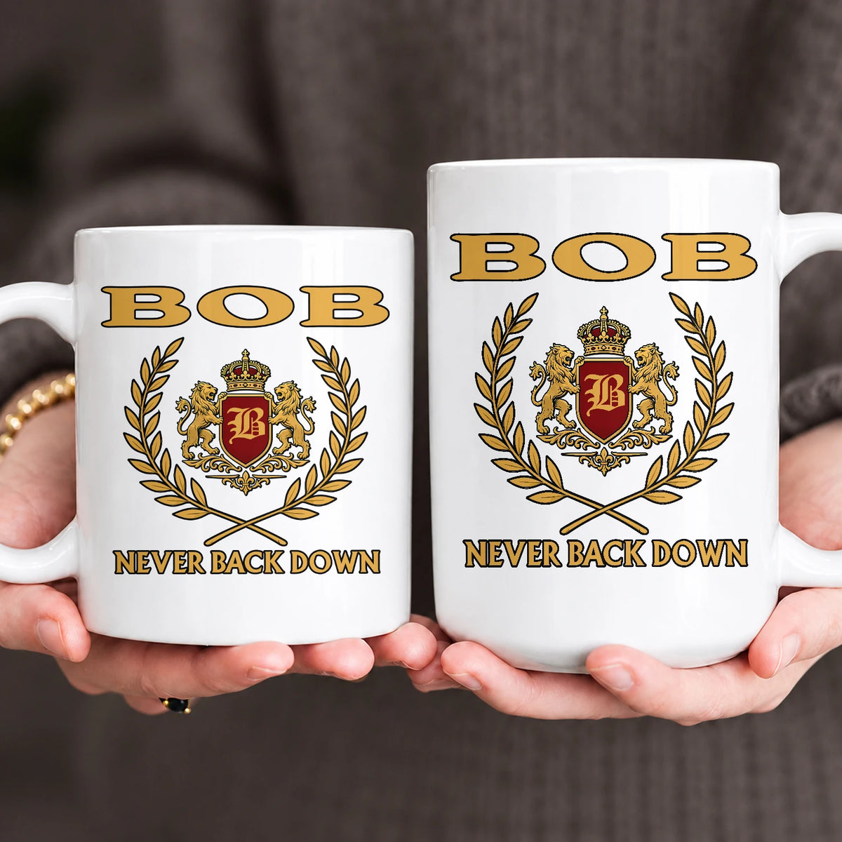 Never Back Down Royal Mug BOB 13K1 MG22