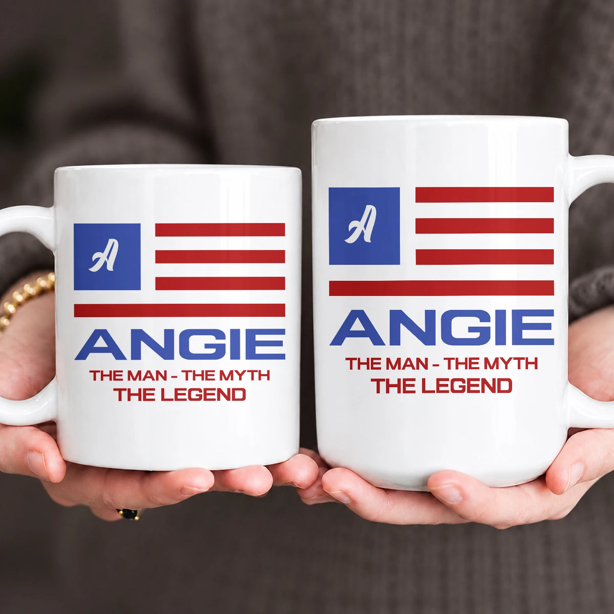 The Man The Myth The Legend American Flag Mug ANGIE 13K1 MG18