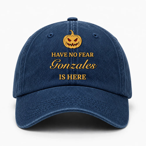 Have No Fear Your Name Is Here Jack O' Lantern Washed Cap GONZALES 13K1 C165PF
