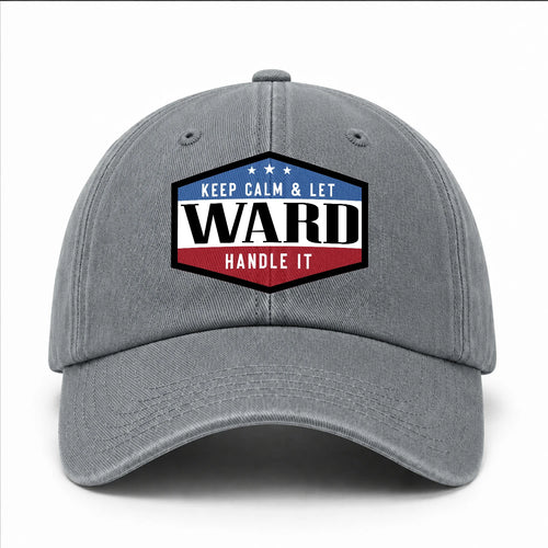 Keep Calm & Let Your Name Handle It Washed Cap WARD 13K1 C87PF