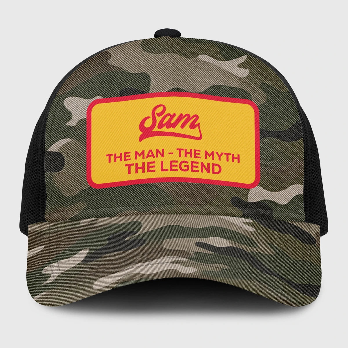 The Man The Myth The Legend Camo Vintage Mesh Cap SAM 13K1 C191PF