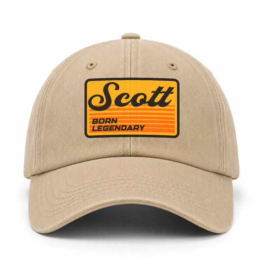Born Legendary Vintage Washed Cap SCOTT 13K1 C64PF