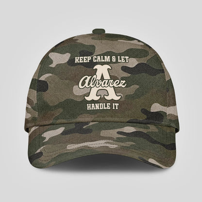Keep Calm & Let Your Name Handle It Camo Cap ALVAREZ 13K1 C174PF