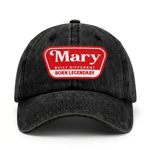 Built Different Born Legendary Red Logo Washed Cap MARY 13K1 C63PF