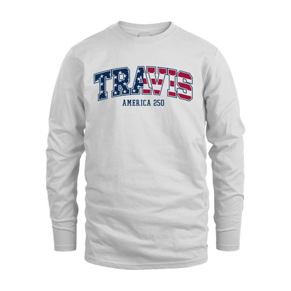 TRAVIS 13K1-555 America 250 Personalized