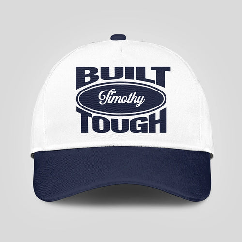 Built Your Name Tough Slogan Blue And White Cap TIMOTHY 13K1 C95PF