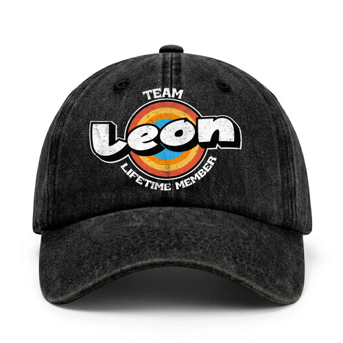 Team Your Name Lifetime Member Logo Cap LEON 13K1 C66PF