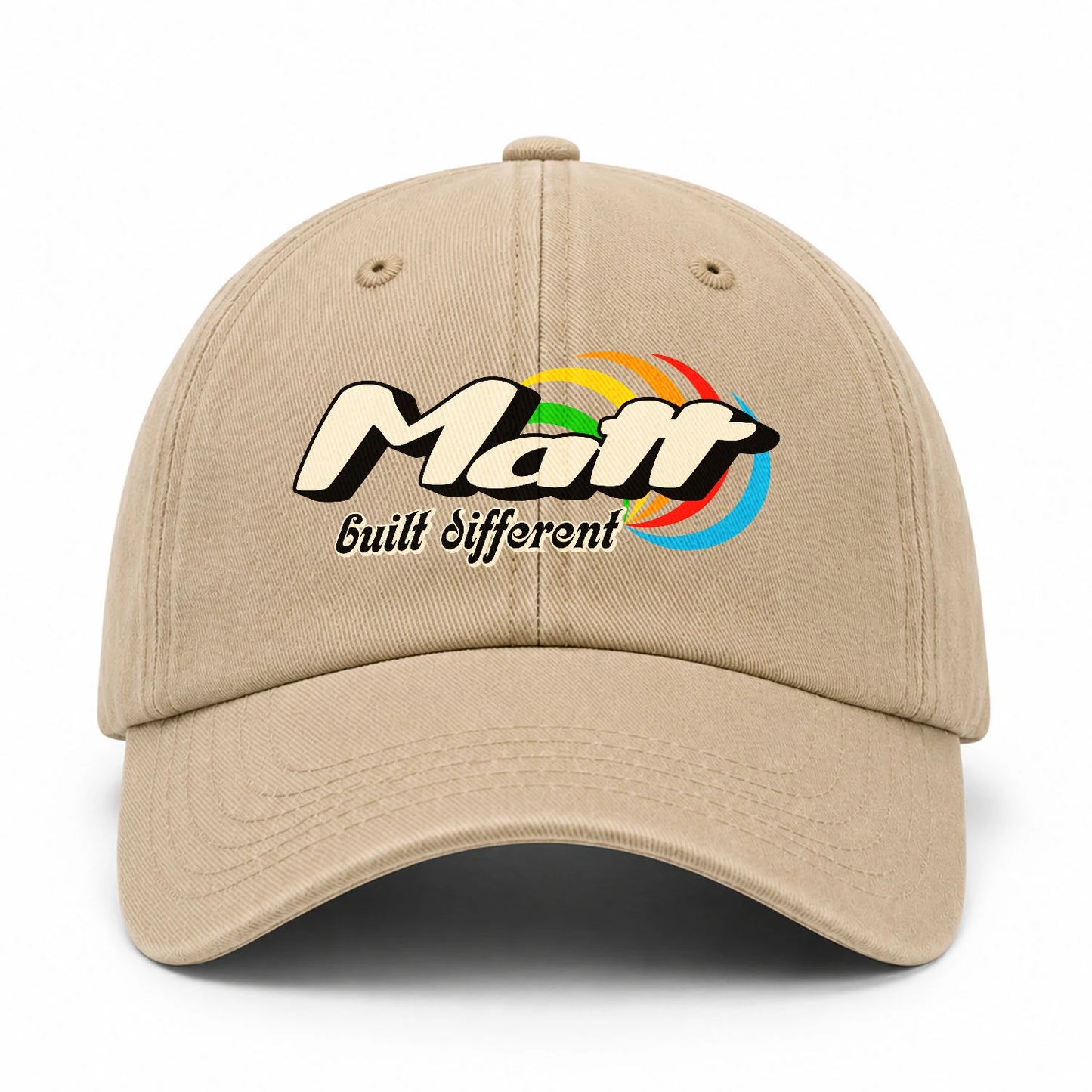 Your Name Built Different Retro Washed Cap MATT 13K1 C55PF