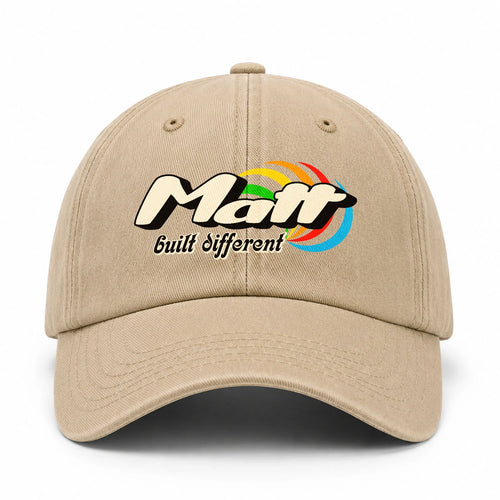 Your Name Built Different Retro Washed Cap MATT 13K1 C55PF