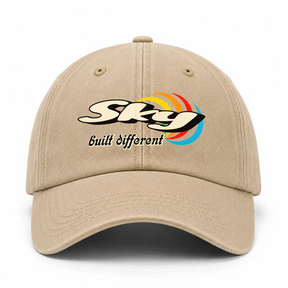 Your Name Built Different Retro Washed Cap SKY 13K1 C55PF