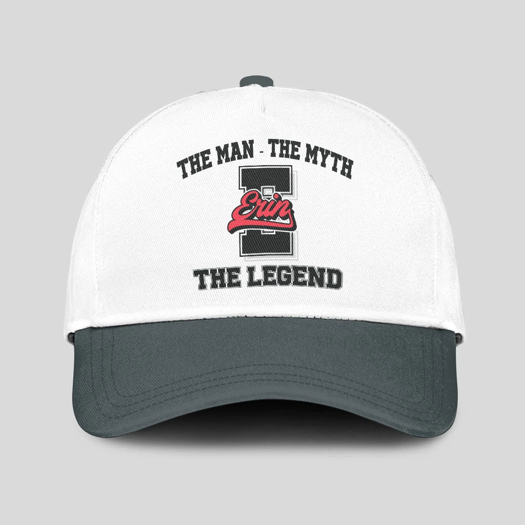 The Man The Myth The Legend Custom Initial Letter And Name Cap ERIN 13K1 C38PF