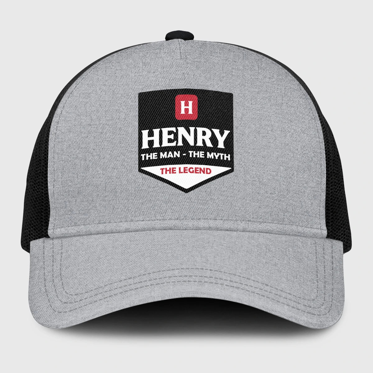 The Man The Myth The Legend Gray Mesh Cap HENRY 13K1 C189PF