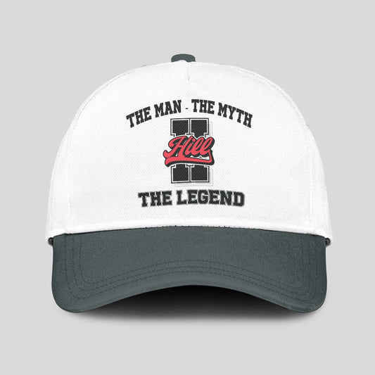 The Man The Myth The Legend Custom Initial Letter And Name Cap HILL 13K1 C38PF