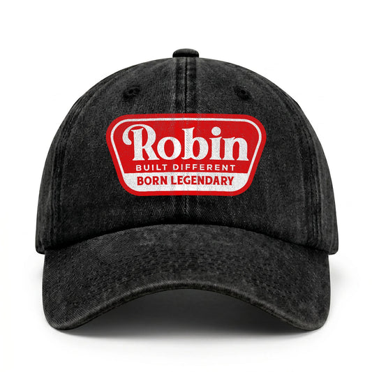 Built Different Born Legendary Red Logo Washed Cap ROBIN 13K1 C63PF