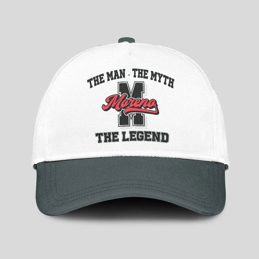 The Man The Myth The Legend Custom Initial Letter And Name Cap MORENO 13K1 C38PF