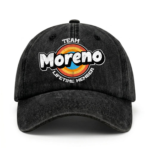 Team Your Name Lifetime Member Logo Cap MORENO 13K1 C66PF