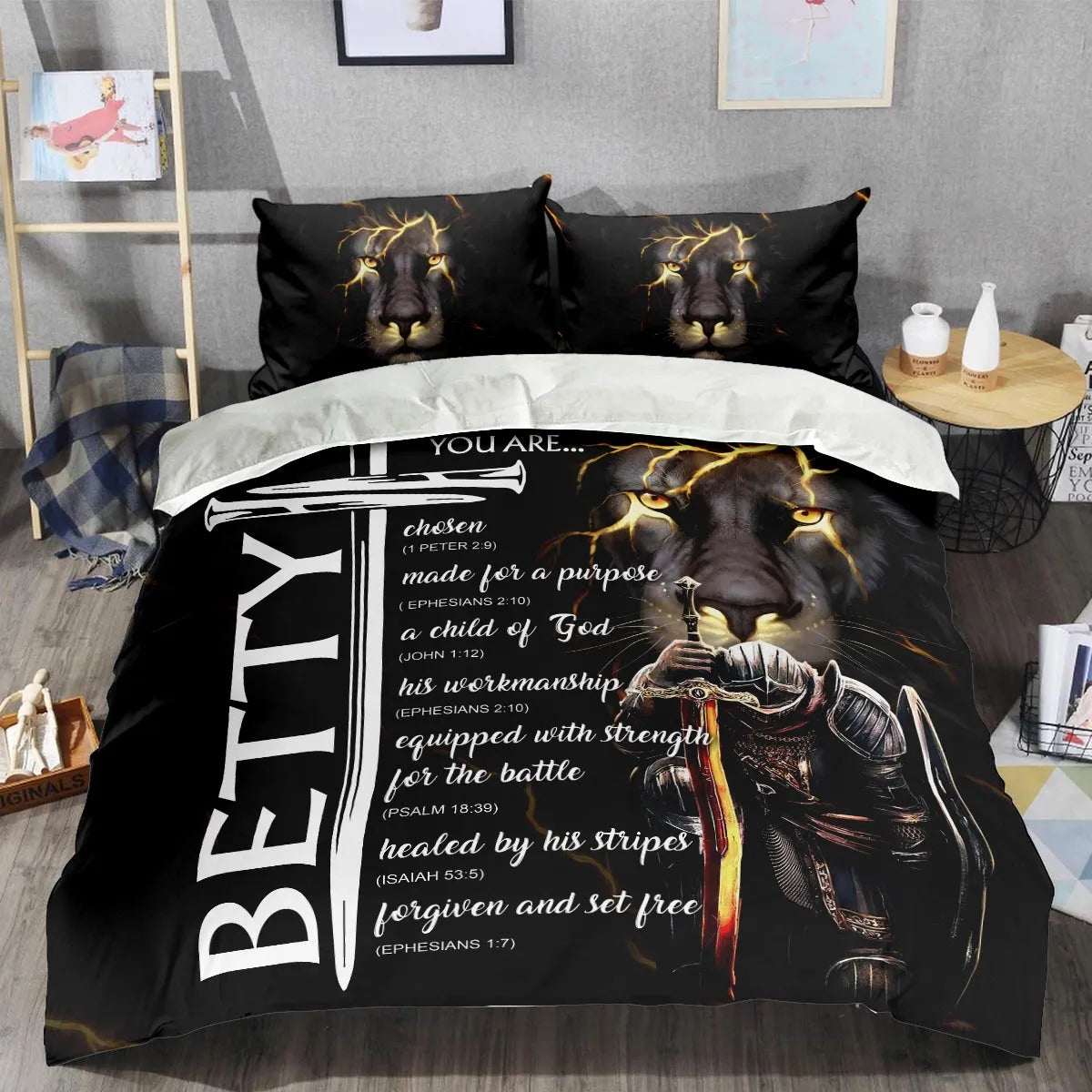 BETTY Limited Edition Personalized Bedding Set 13K1-BS1