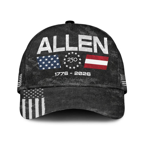 ALLEN 13K1-C13PF 250th Anniversary Patriotic Baseball Cap 1776–2026