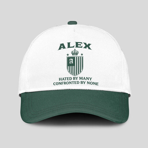 Hated By Many Confronted By None Luxury Logo Cap ALEX 13K1 C41PF