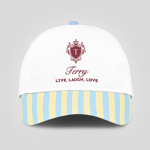 Live Laugh Love Blue And Yellow Luxury Cap TERRY 13K1 C121PF
