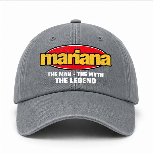 The Man The Myth The Legend Vintage Logo Washed Cap MARIANA 13K1 C162PF