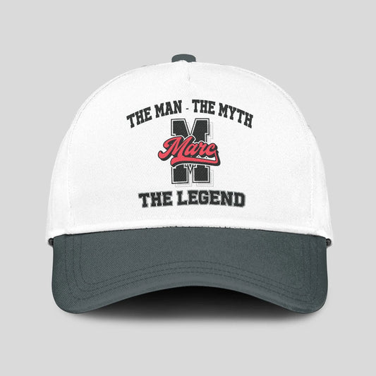 The Man The Myth The Legend Custom Initial Letter And Name Cap MARC 13K1 C38PF