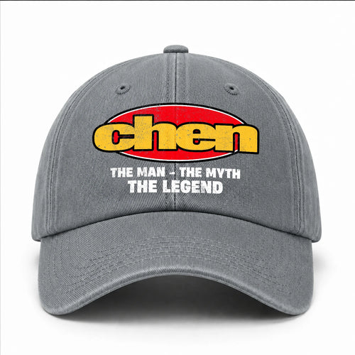 The Man The Myth The Legend Vintage Logo Washed Cap CHEN 13K1 C162PF