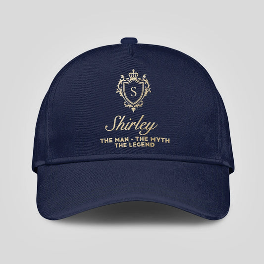 The Man The Myth The Legend Golden Navy Cap SHIRLEY 13K1 C138PF