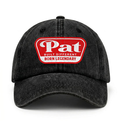 Built Different Born Legendary Red Logo Washed Cap PAT 13K1 C63PF